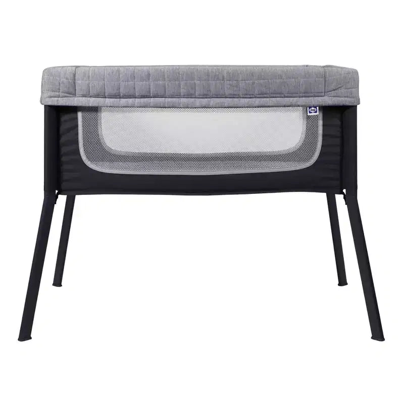 Breathable Lightweight Baby Bassinet with Storage Pocket - Gray