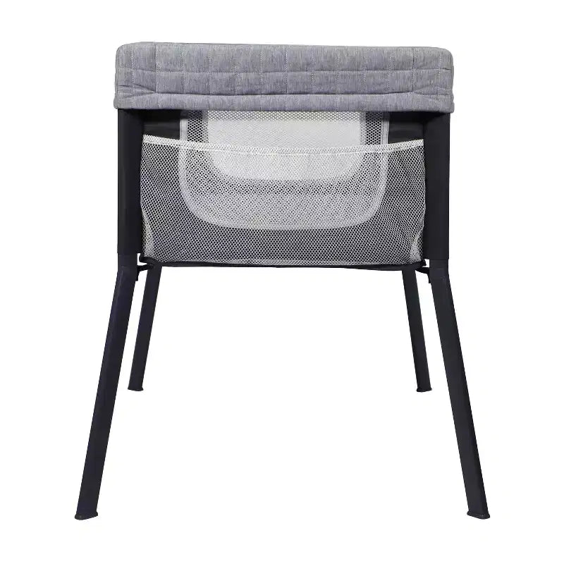 Breathable Lightweight Baby Bassinet with Storage Pocket - Gray