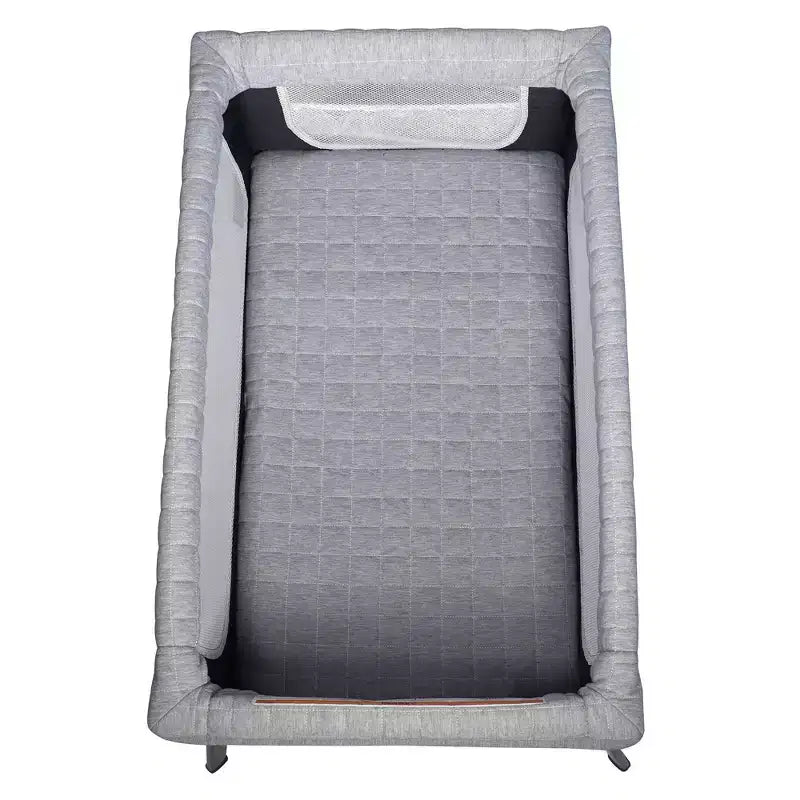 Breathable Lightweight Baby Bassinet with Storage Pocket - Gray