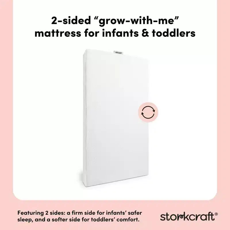6" Waterproof Dual-Sided Firm Baby Crib and Toddler Bed Mattress - 14 lbs
