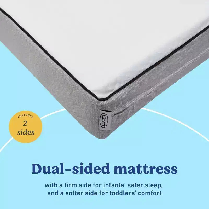 6" Water-Resistant Dual-Sided Baby Crib and Toddler Bed Mattress