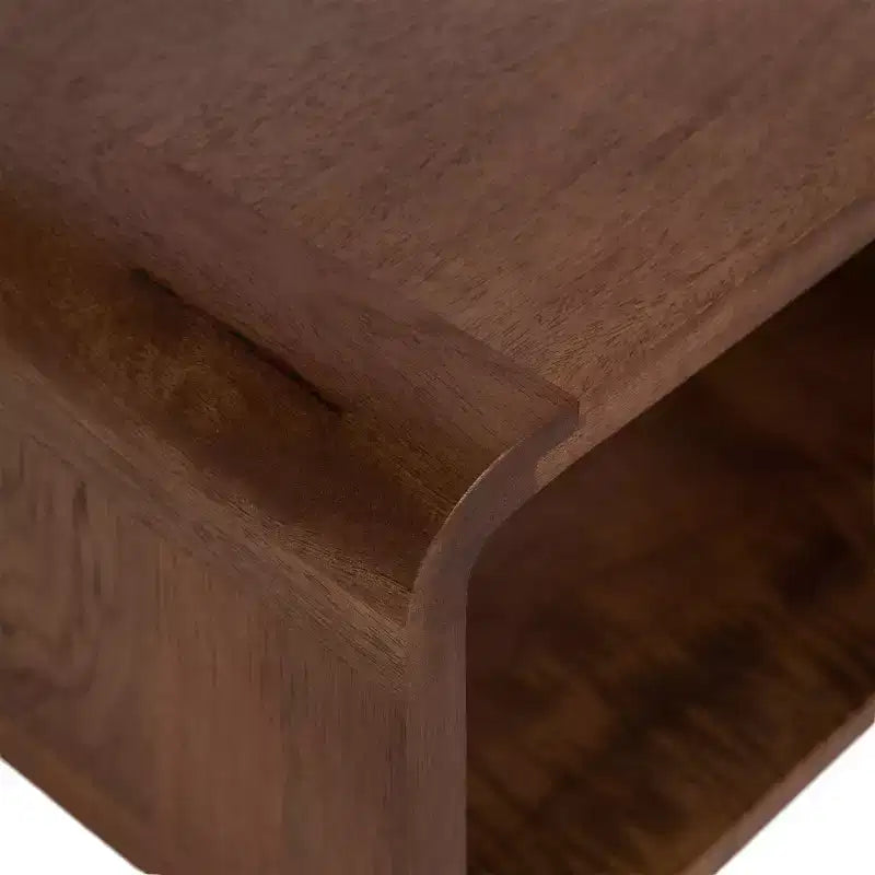 18x10x8" Floating Wall Shelf - Walnut Brown
