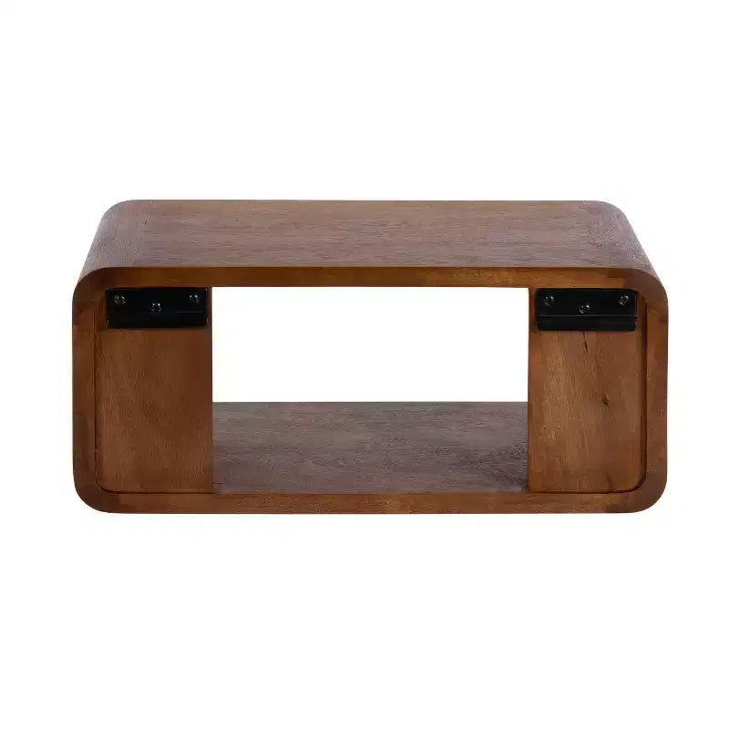 18x10x8" Floating Wall Shelf - Walnut Brown