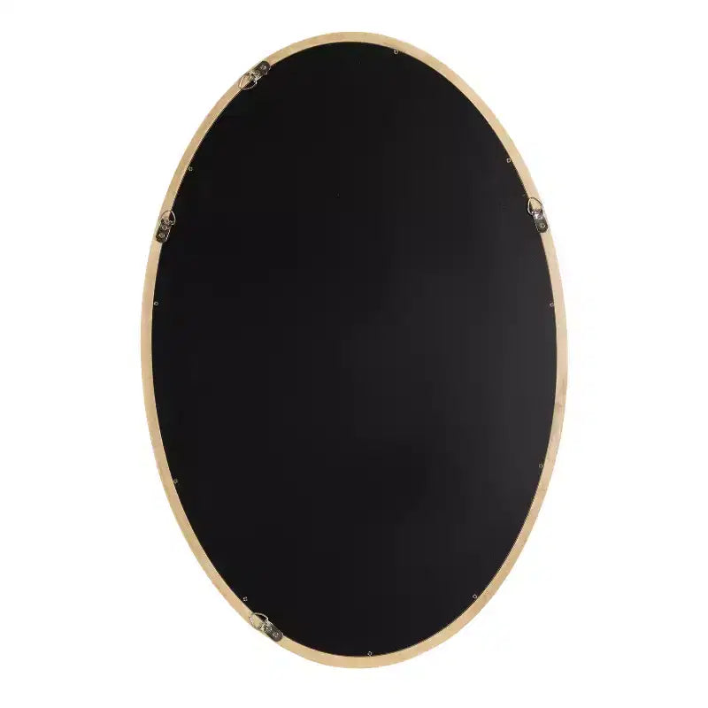 24x36" Oval Framed Wall Mirror - Natural