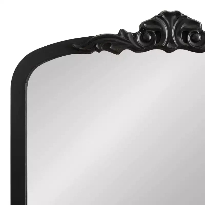 28x35" Arched MDF Wall Mirror - Black