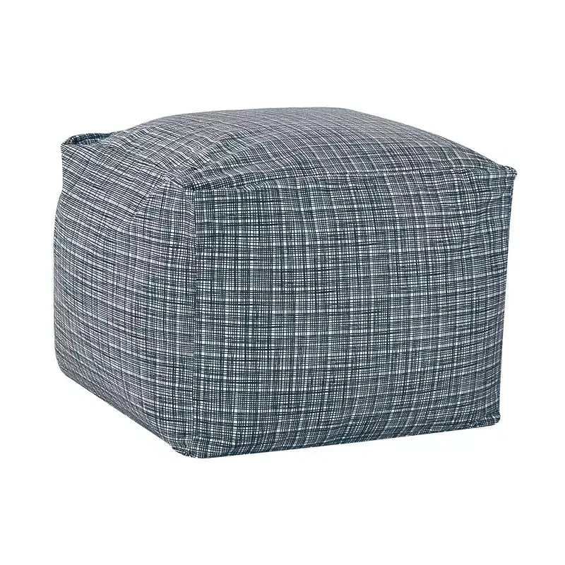 24" Square Velvet Pouf Ottoman