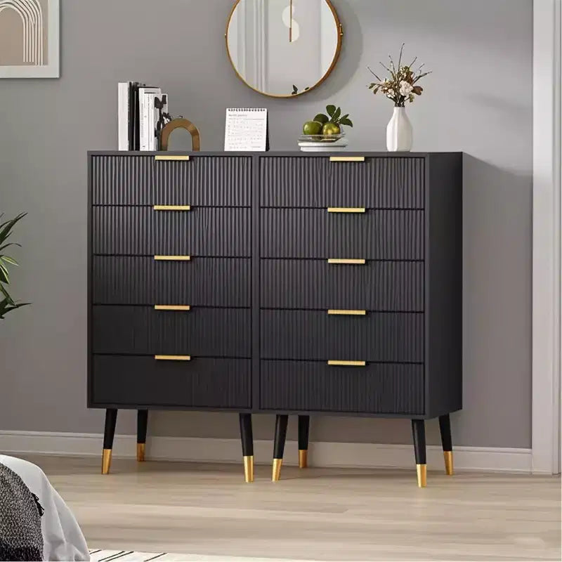 5 Drawer Dresser, Closet Dressers Chest of Drawers, Storage Chest Cabinet Organizer Unit, Clothes Storage Organizer, Small Nightstand