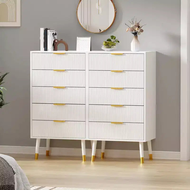 5 Drawer Dresser, Closet Dressers Chest of Drawers, Storage Chest Cabinet Organizer Unit, Clothes Storage Organizer, Small Nightstand