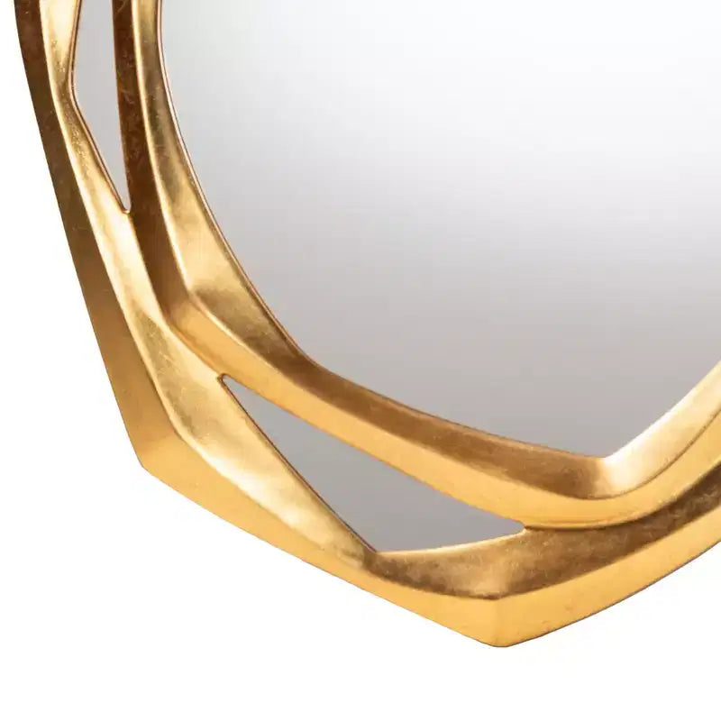 Antique Goldleaf Oval Accent Wall Mirror