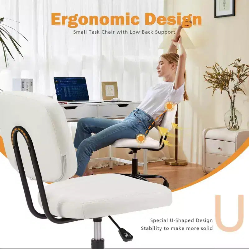 Ergonomic Office Chair for Standing Desk - Adjustable Height - Gray