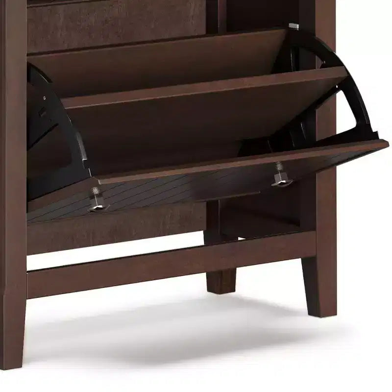 Entryway Shoe Storage Cabinet - Tilt Open, 16-24 Pairs, Large Drawer