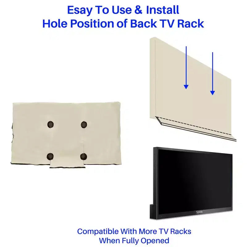 50-55" Outdoor TV Cover - Weatherproof and Dustproof