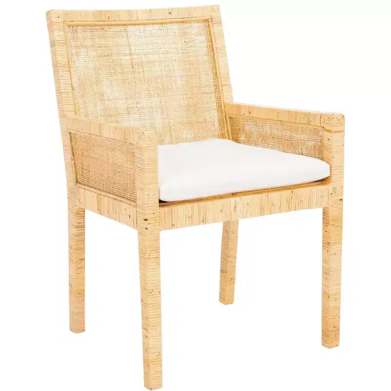 Wood Frame Accent Chair with Cushion