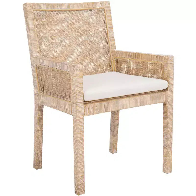 Wood Frame Accent Chair with Cushion