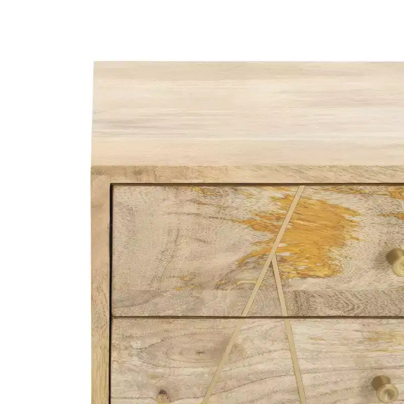 2 Drawer Cushion Seated Storage Bench - Off-White