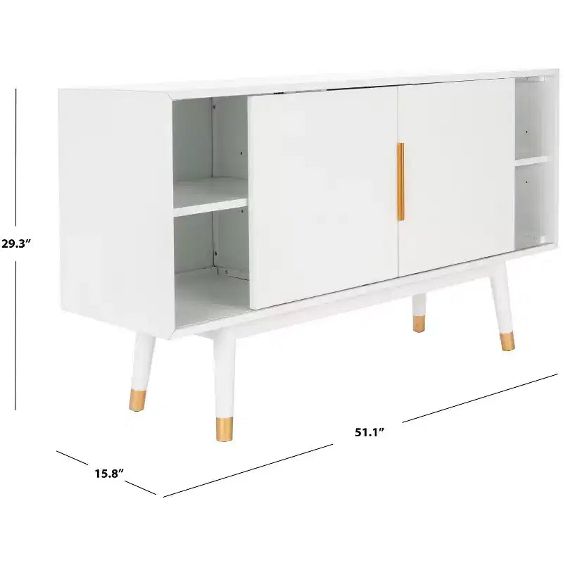 2 Door Media Stand with Shelves