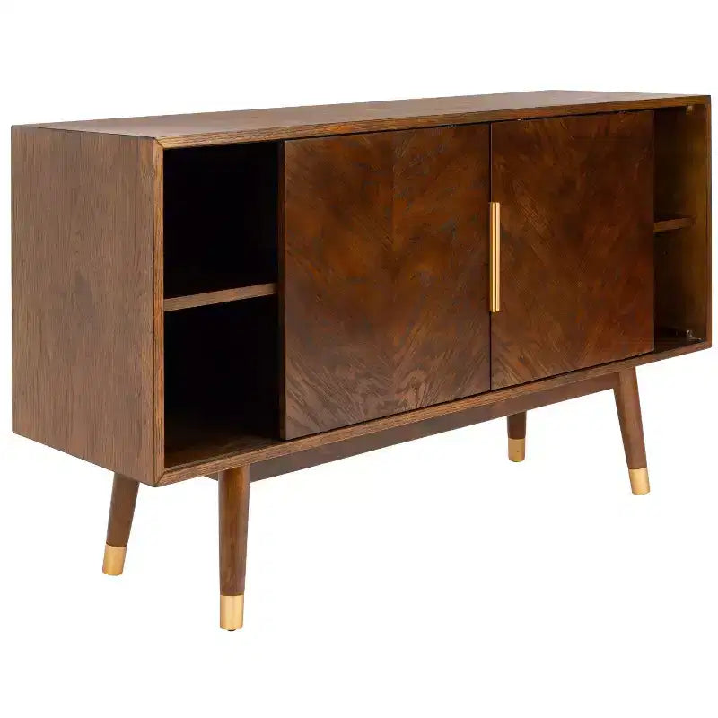 2 Door Media Stand with Shelves