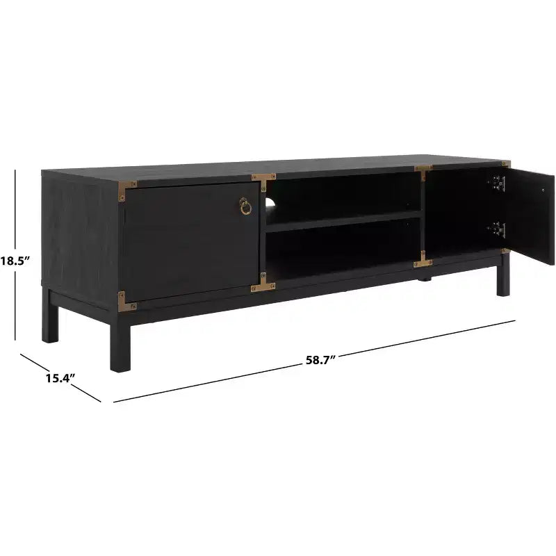 2 Door 2 Shelf Media Stand