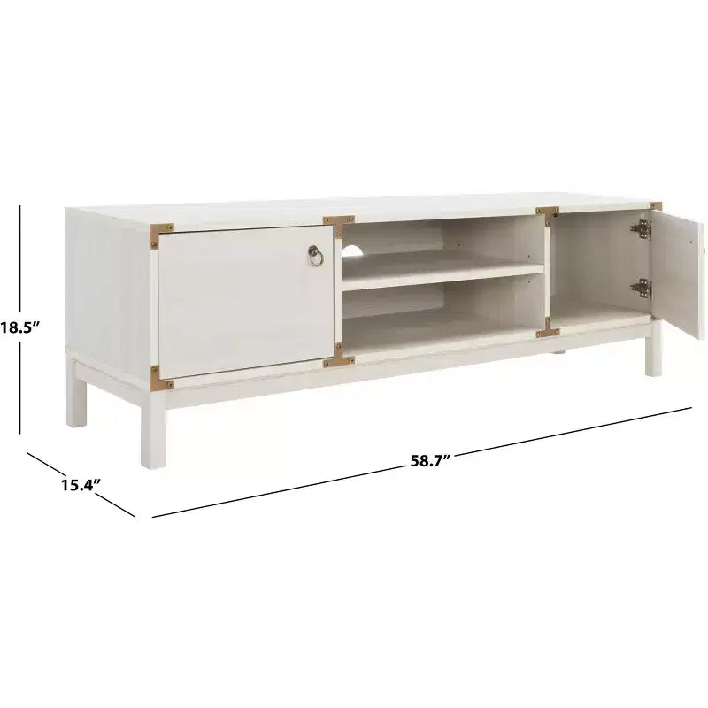 2 Door 2 Shelf Media Stand