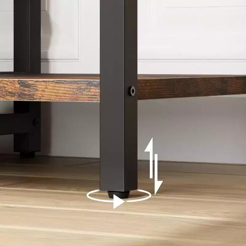 Hall Tree Shoe Bench, 8 Sturdy Hooks, 5-in-1 Industrial Entryway Bench with Storage Drawer, Coat Rack for Apartment, Bedroom, Rustic Brown