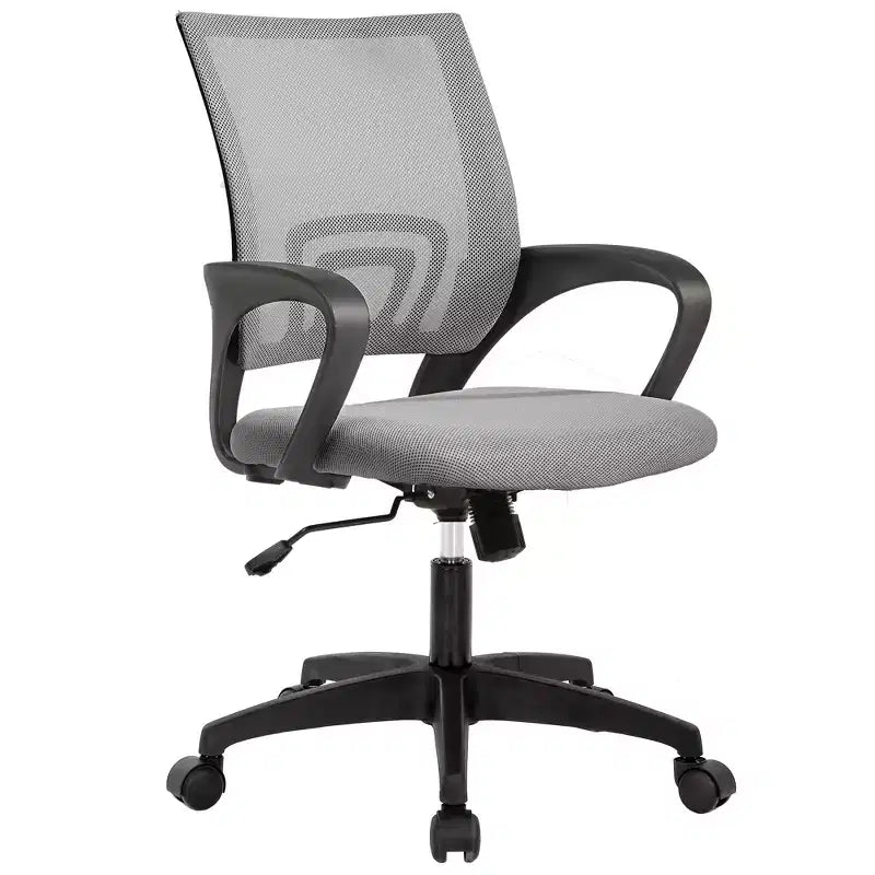 Mid Back Mesh Office Chair with Lumbar Support and Adjustable Height