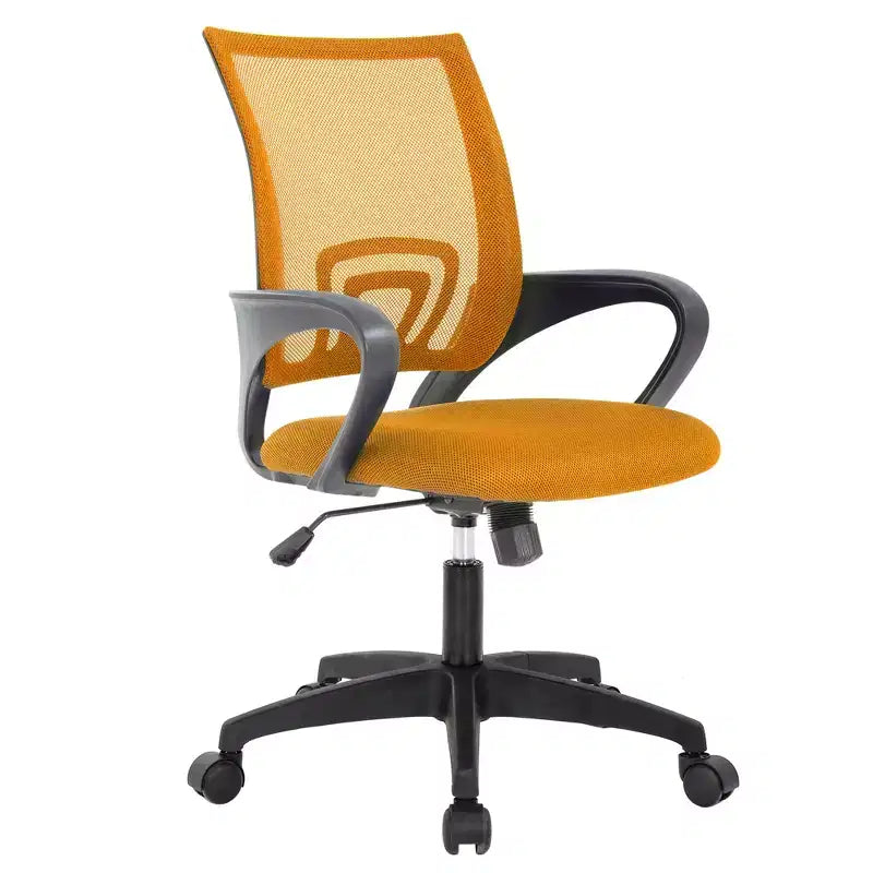 Mid Back Mesh Office Chair with Lumbar Support and Adjustable Height