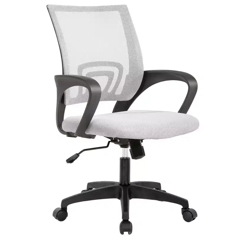 Mid Back Mesh Office Chair with Lumbar Support and Adjustable Height