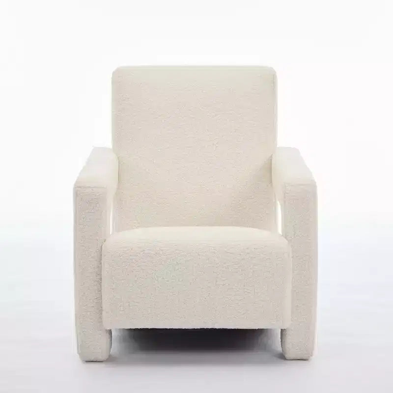 29.1" Modern Lamb Fleece Upholstered Accent Armchair