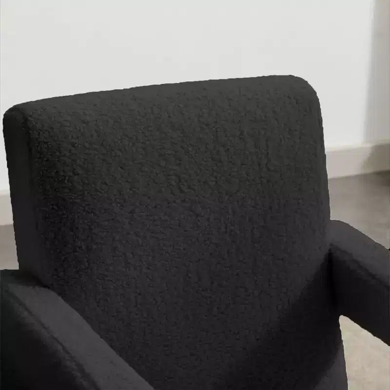29.1" Modern Lamb Fleece Upholstered Accent Armchair