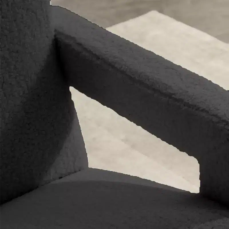 29.1" Modern Lamb Fleece Upholstered Accent Armchair