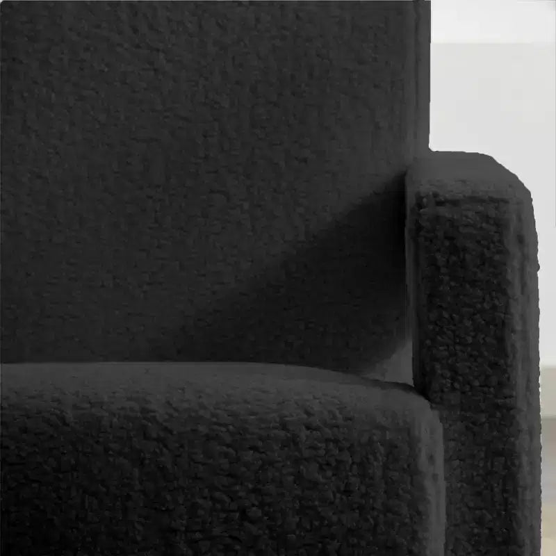 29.1" Modern Lamb Fleece Upholstered Accent Armchair