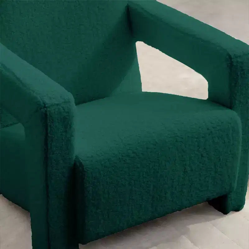 29.1" Modern Lamb Fleece Upholstered Accent Armchair