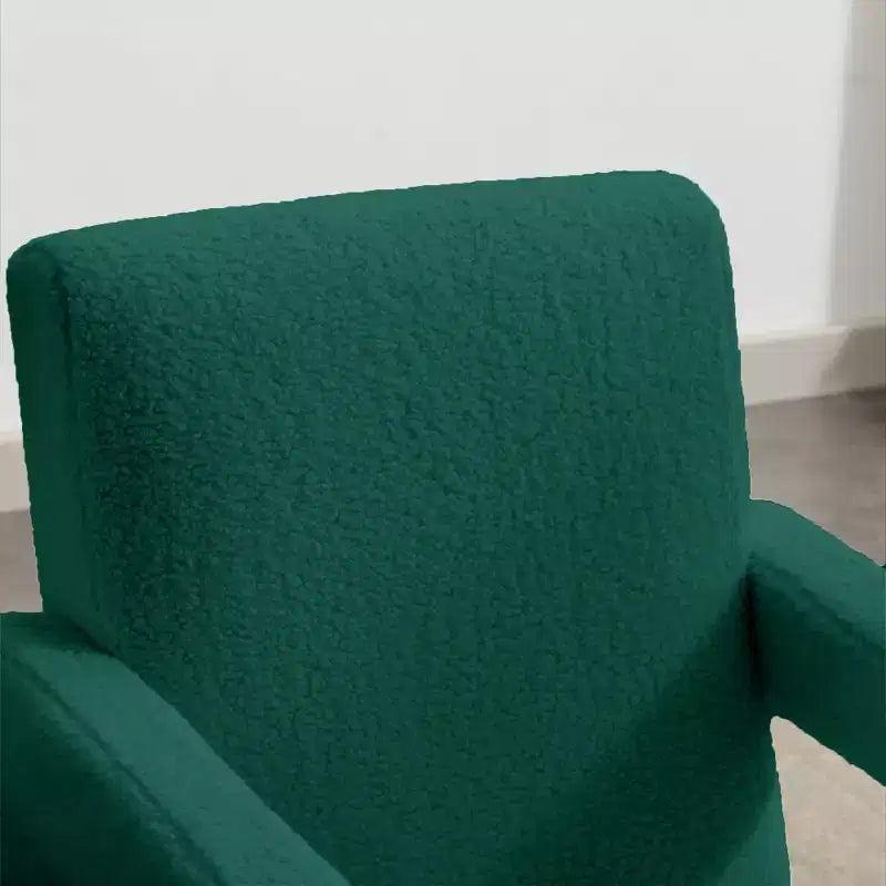 29.1" Modern Lamb Fleece Upholstered Accent Armchair