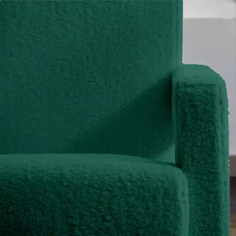 29.1" Modern Lamb Fleece Upholstered Accent Armchair