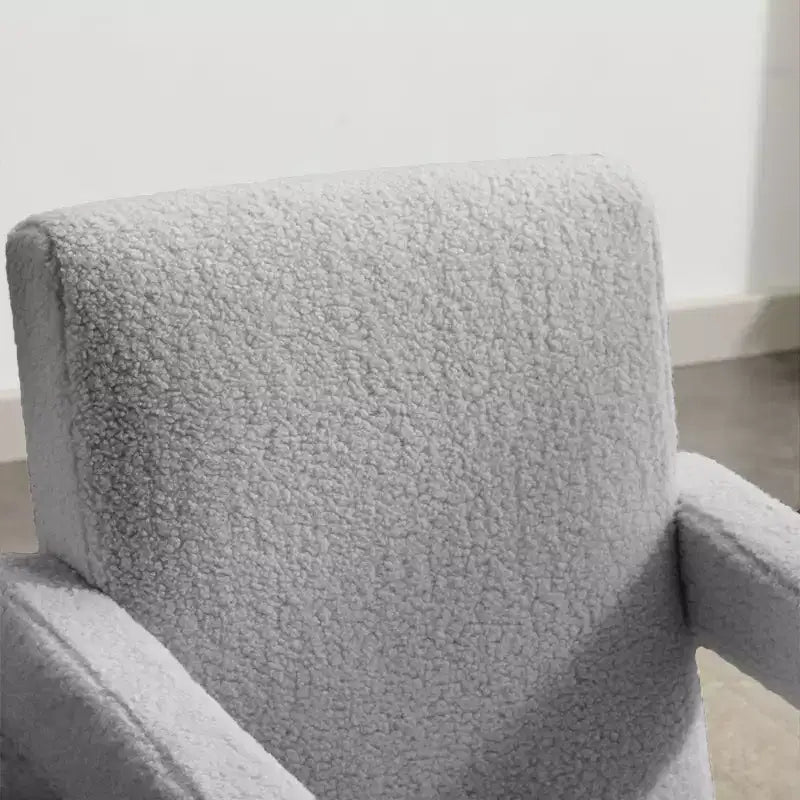 29.1" Modern Lamb Fleece Upholstered Accent Armchair