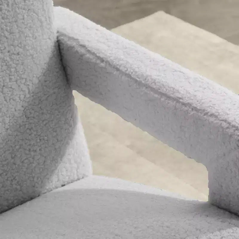 29.1" Modern Lamb Fleece Upholstered Accent Armchair