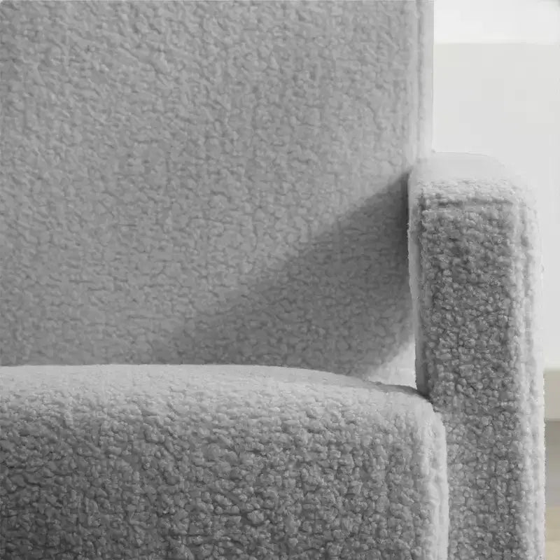 29.1" Modern Lamb Fleece Upholstered Accent Armchair