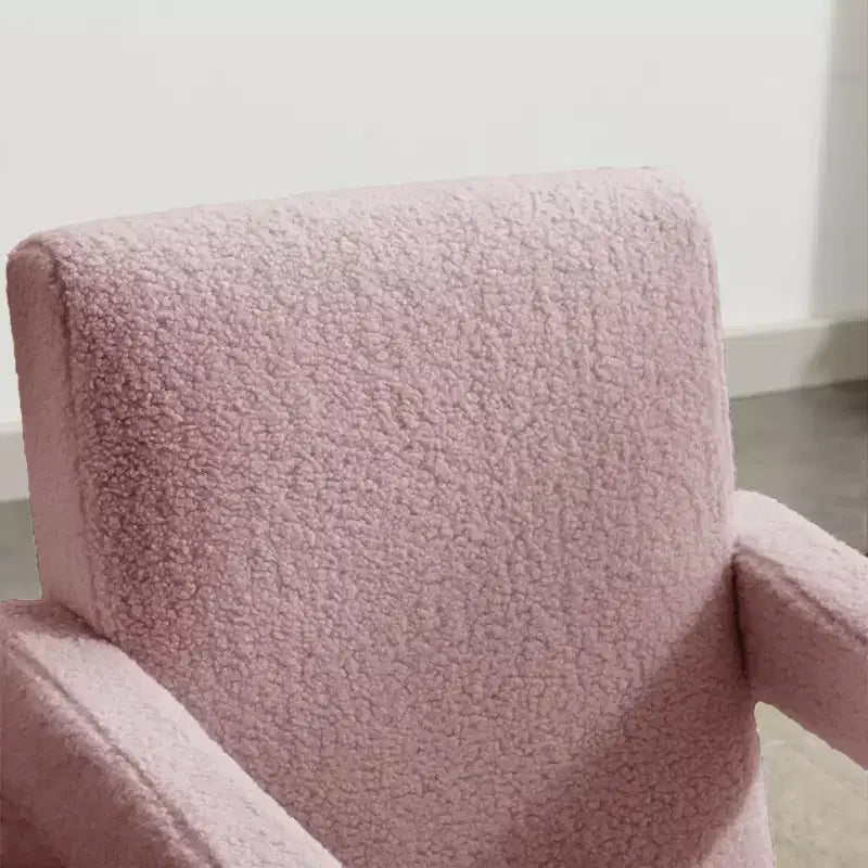 29.1" Modern Lamb Fleece Upholstered Accent Armchair