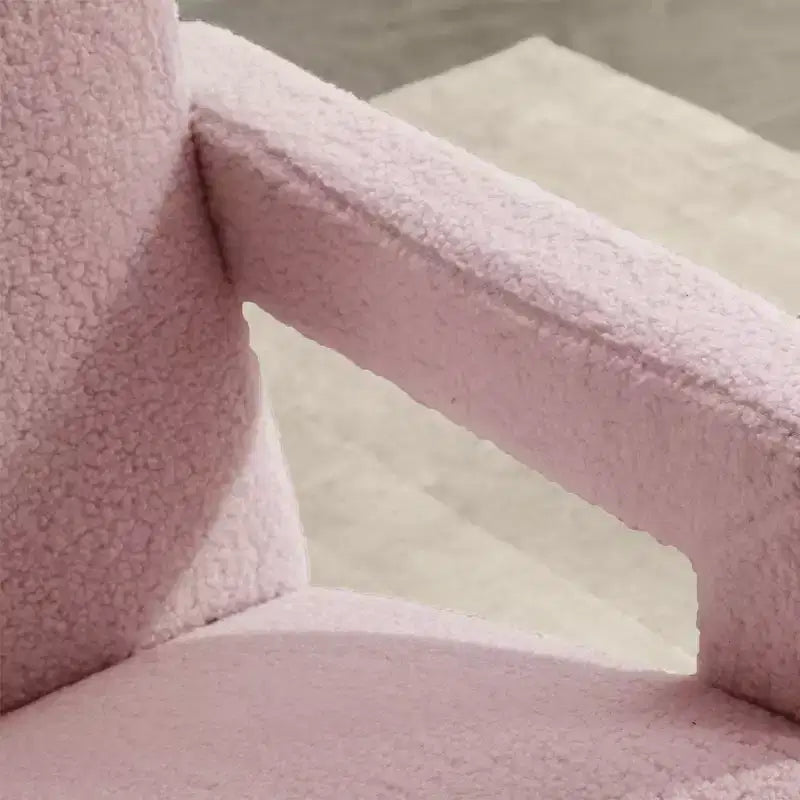 29.1" Modern Lamb Fleece Upholstered Accent Armchair