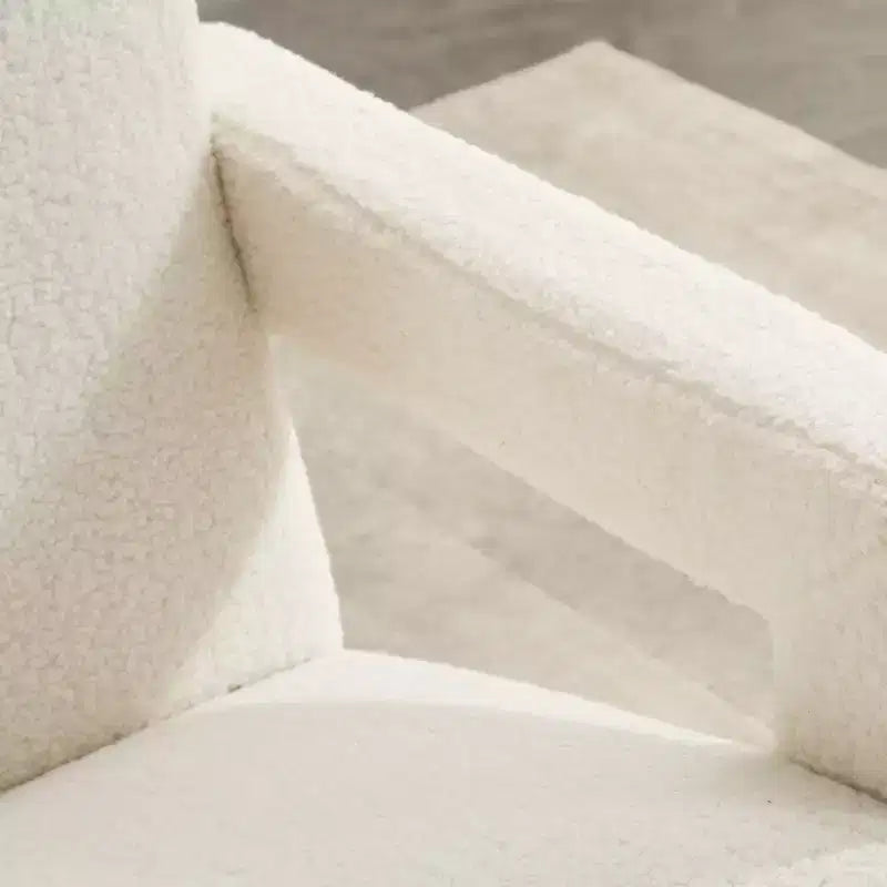 29.1" Modern Lamb Fleece Upholstered Accent Armchair