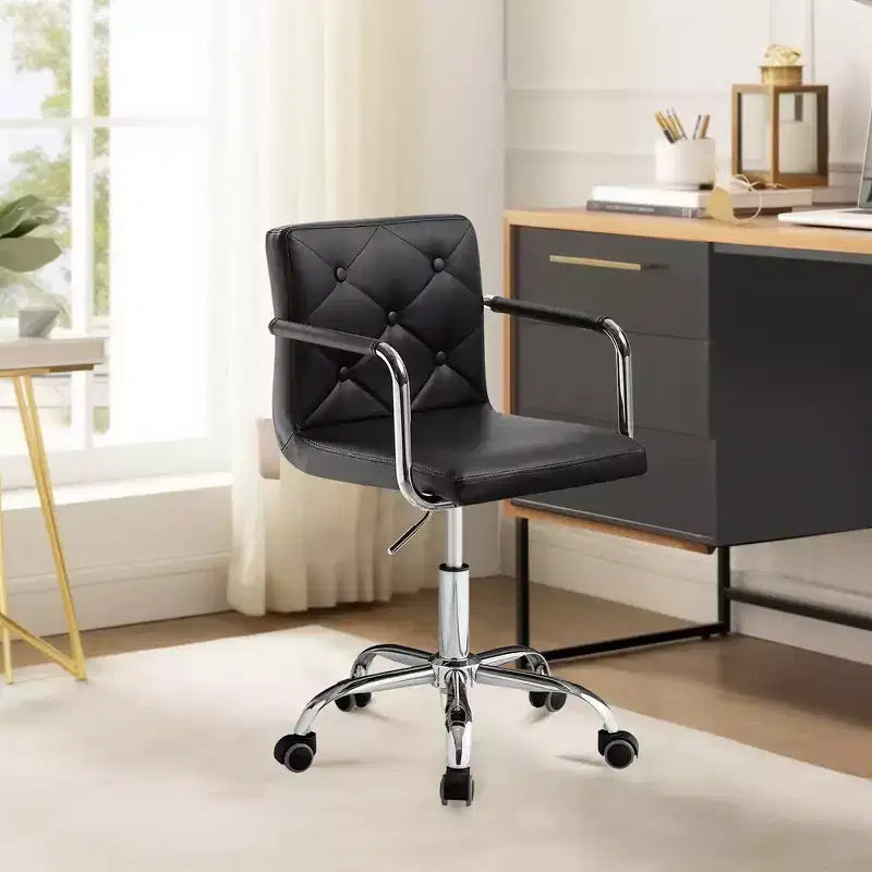 Rolling Adjustable Height Home Office Desk Chair