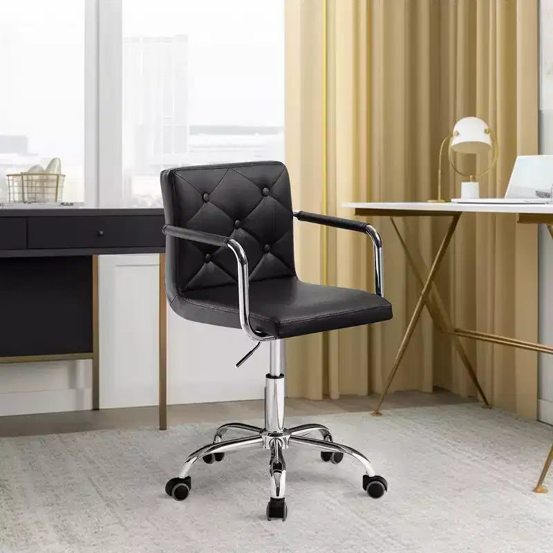 Rolling Adjustable Height Home Office Desk Chair
