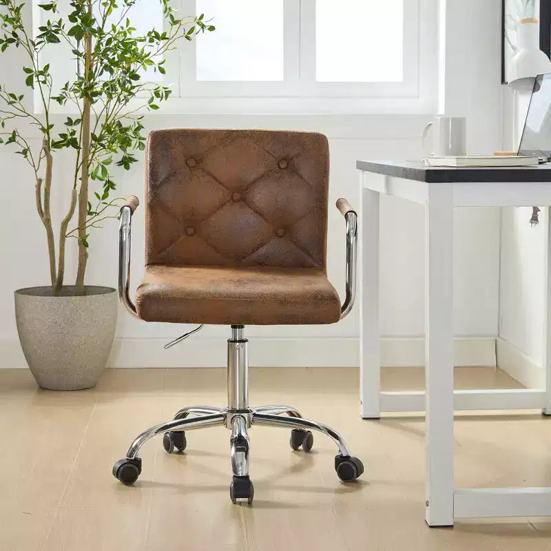Rolling Adjustable Height Home Office Desk Chair