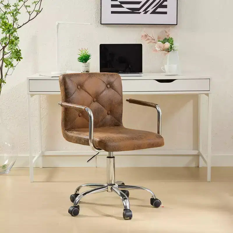Rolling Adjustable Height Home Office Desk Chair