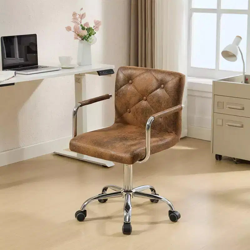 Rolling Adjustable Height Home Office Desk Chair