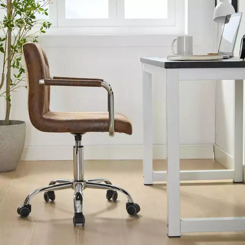 Rolling Adjustable Height Home Office Desk Chair