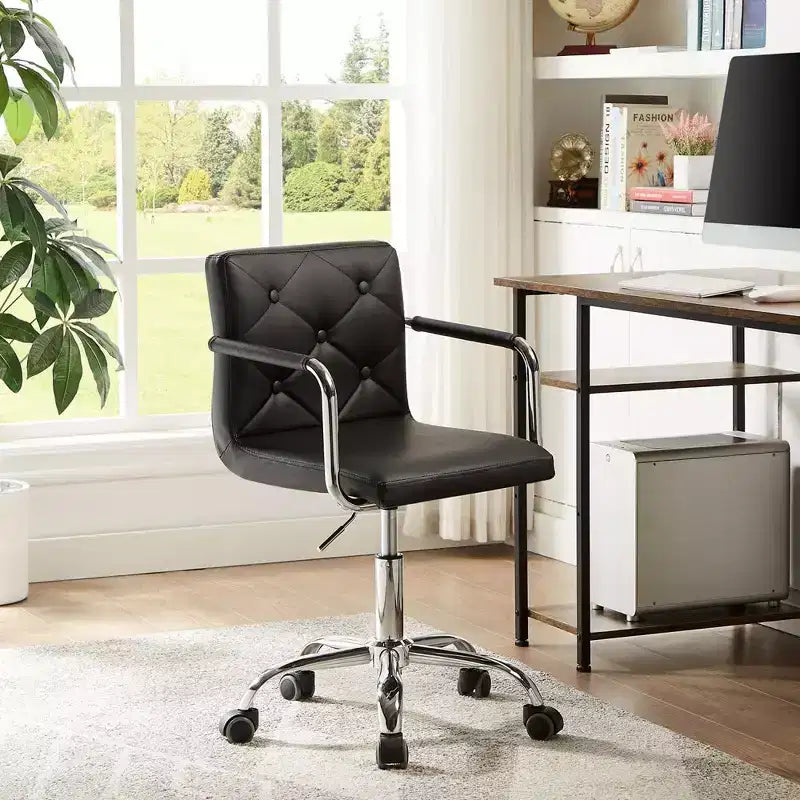 Rolling Adjustable Height Home Office Desk Chair