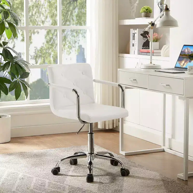 Rolling Adjustable Height Home Office Desk Chair
