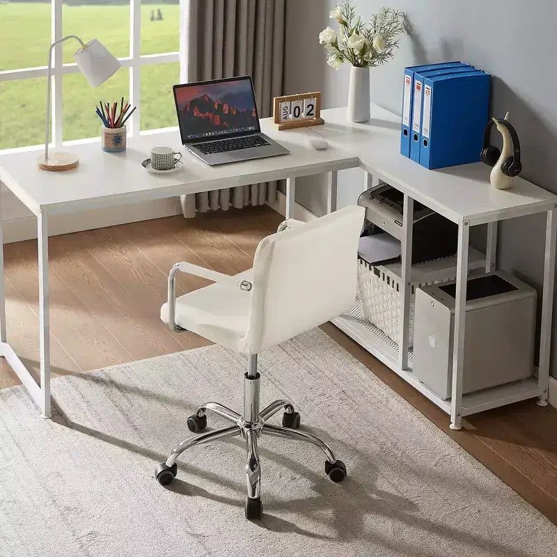 Rolling Adjustable Height Home Office Desk Chair