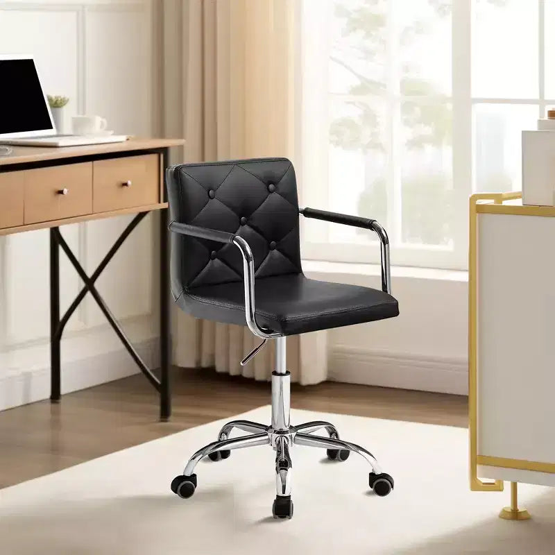 Rolling Adjustable Height Home Office Desk Chair